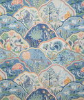 Pindler & Pindler Zoology Azul Fabric