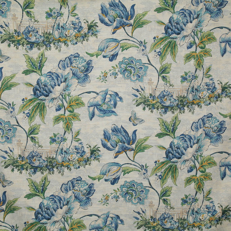 Pindler &amp; Pindler Godfrey Porcelain Fabric