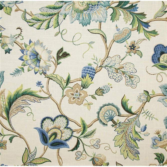 Pindler &amp; Pindler Floranova Sapphire Fabric
