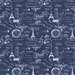 Premier Prints Paris Vintage Indigo Canvas Fabric