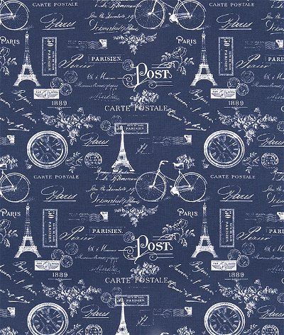Premier Prints Paris Vintage Indigo Canvas Fabric