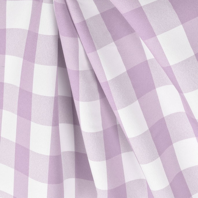 Lilac Picnic Check Poplin Fabric image 2 of 2