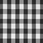 Black Picnic Check Poplin Fabric