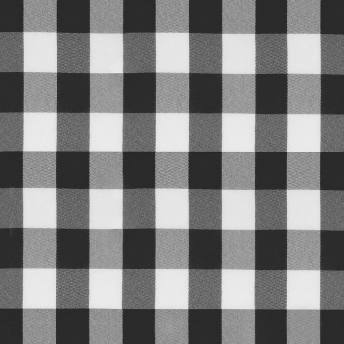 Black Picnic Check Poplin Fabric image 1 of 2