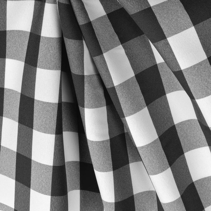 Black Picnic Check Poplin Fabric image 2 of 2