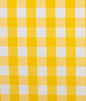 Yellow/White Picnic Check Poplin Fabric