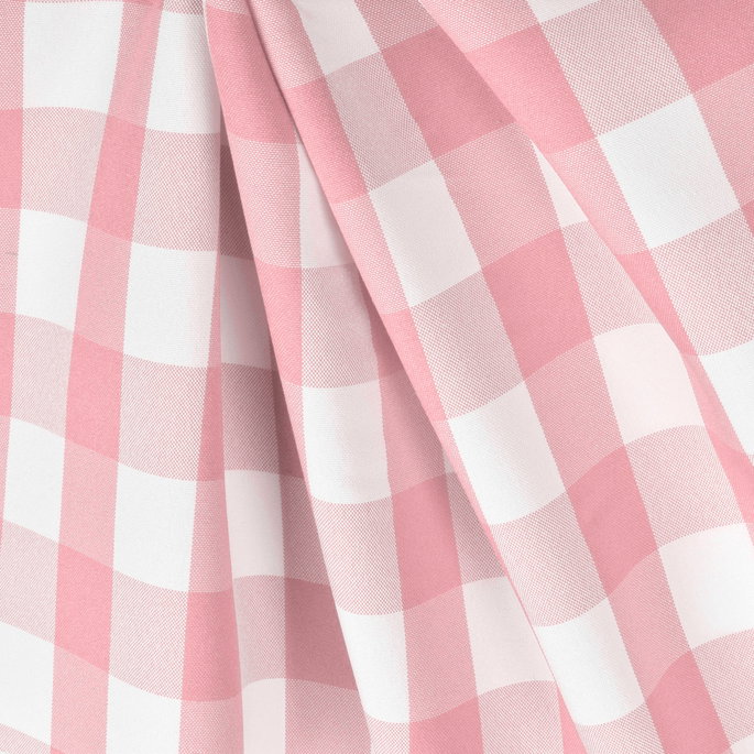 Pink Picnic Check Poplin Fabric image 2 of 2