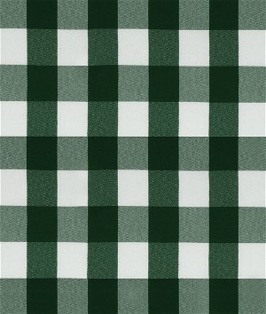 Hunter Green Picnic Check Poplin Fabric