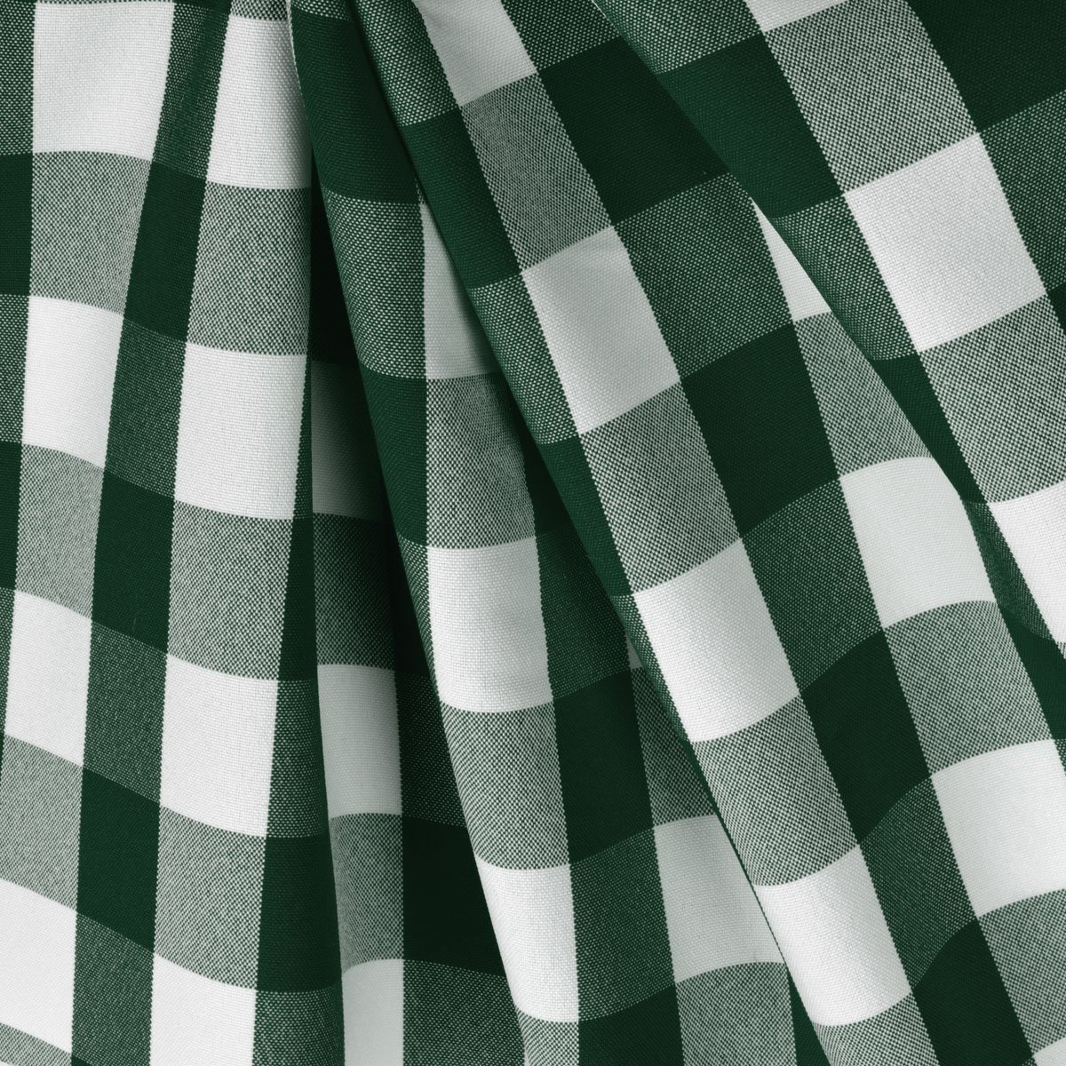 Hunter Green Picnic Check Poplin Fabric | OnlineFabricStore