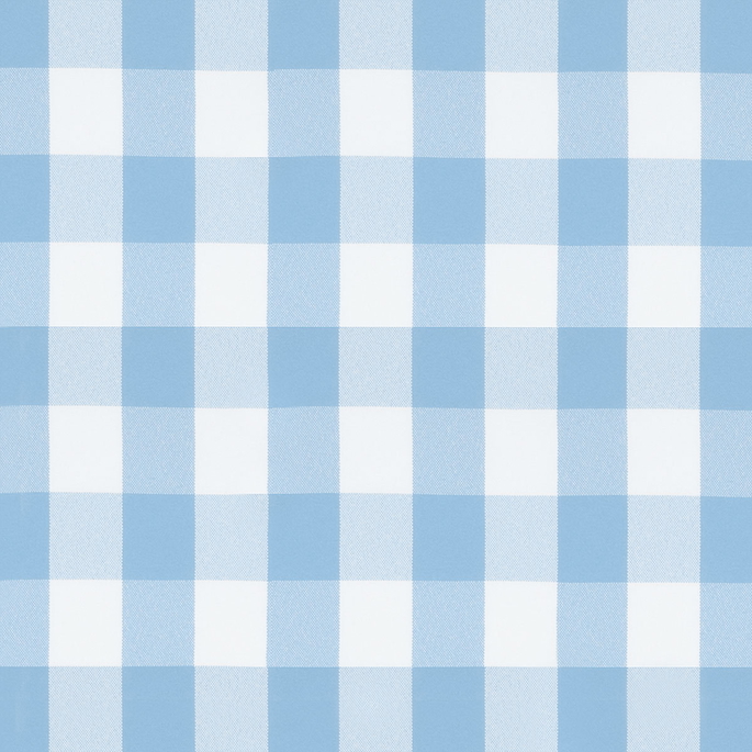 Sky Blue Picnic Check Poplin Fabric image 1 of 2