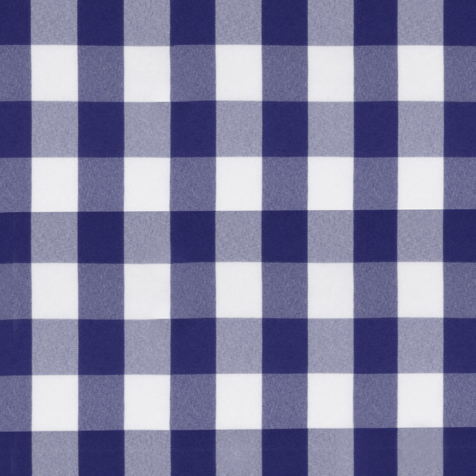 Royal Blue Picnic Check Poplin Fabric image 1 of 2