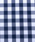 Navy Blue/White Picnic Check Poplin Fabric
