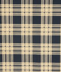 Navy/Tan Kilt Tartan Plaid Fabric