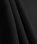 Black Polyester Crepe Fabric