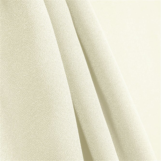 Ivory Polyester Crepe Fabric