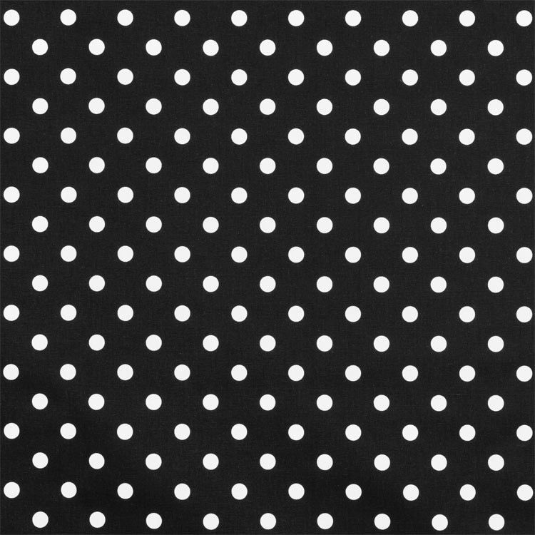 Premier Prints Polka Dot Black/White Fabric by The Yard