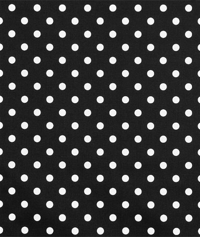 Premier Prints Polka Dot Black/White Canvas Fabric