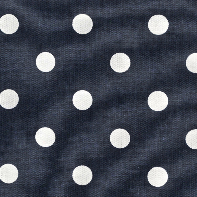 Premier Prints Polka Dot Blue/White Canvas Fabric image 2 of 5
