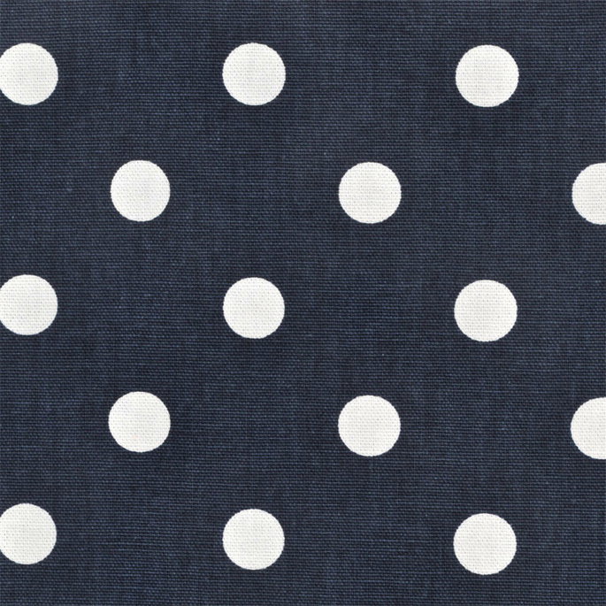 Premier Prints Polka Dot Blue/White Canvas Fabric image 2 of 5
