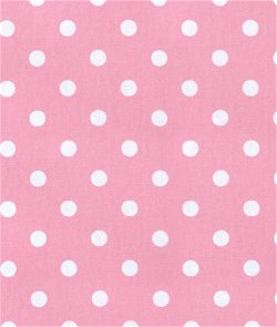 Premier Prints Polka Dot Baby Pink/White Canvas