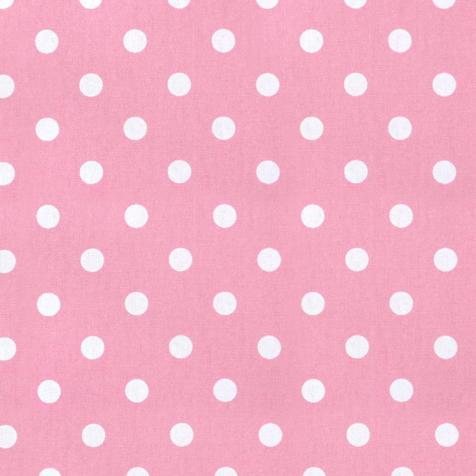 Premier Prints Polka Dot Baby Pink/White Canvas Fabric image 1 of 1