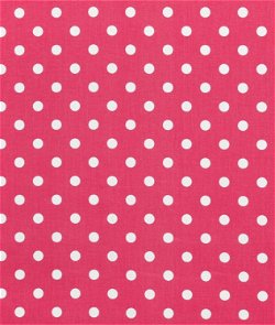 Premier Prints Polka Dot Candy Pink/White Canvas