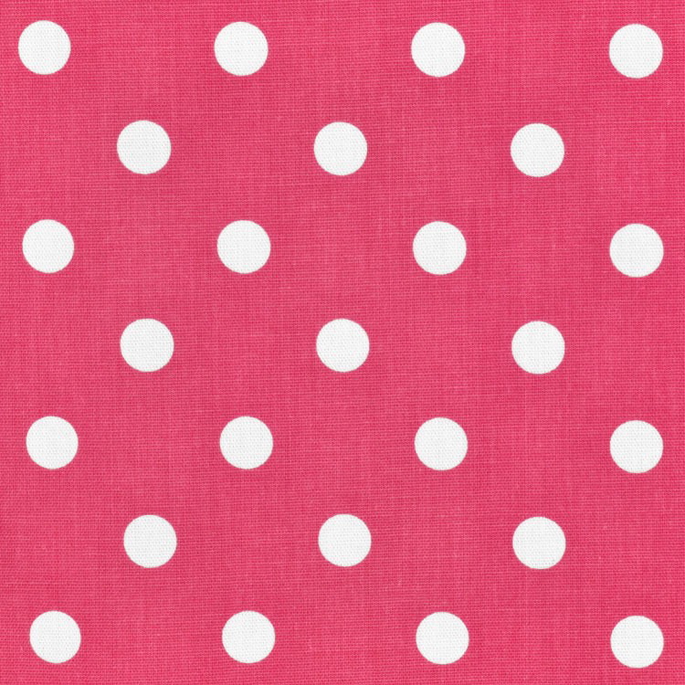 Premier Prints Polka Dot Candy Pink/White Canvas Fabric image 2 of 5
