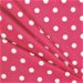 Premier Prints Polka Dot Candy Pink/White Canvas Fabric thumbnail image 3 of 5
