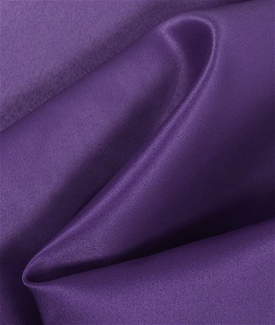 Purple Matte Satin (Peau de Soie) Fabric
