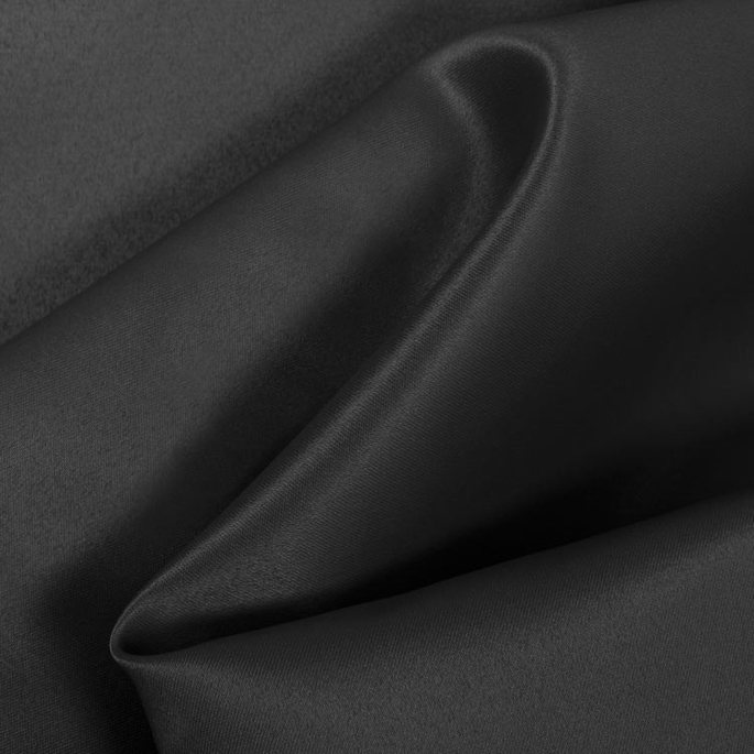 Black Matte Satin (Peau de Soie) Fabric image 1 of 1