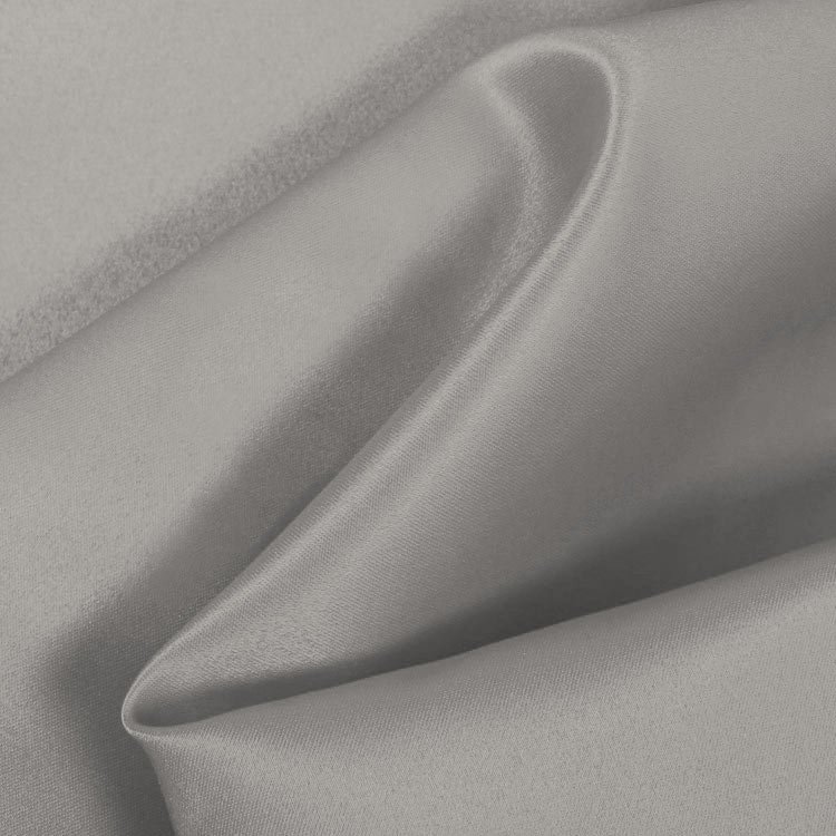 Medium Gray Matte Satin (Peau de Soie) Fabric