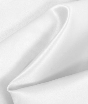 White Matte Satin (Peau de Soie) Fabric