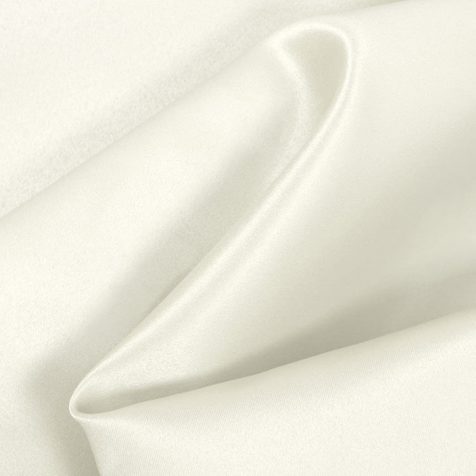 Ivory Matte Satin (Peau de Soie) Fabric image 1 of 1