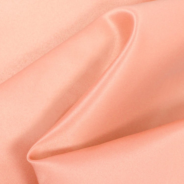 Peach Matte Satin (Peau de Soie) Fabric