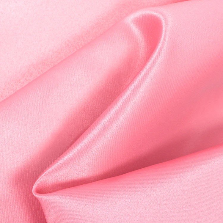 Pink Matte Satin (Peau de Soie) Fabric