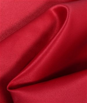 红色哑光缎面(Peau de Soie)织物