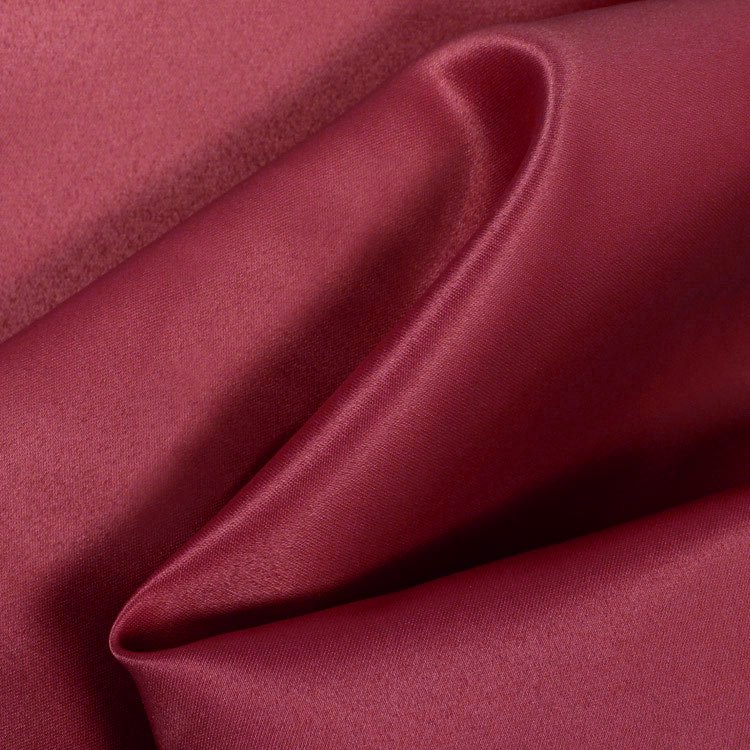 Cranberry Matte Satin (Peau de Soie) Fabric