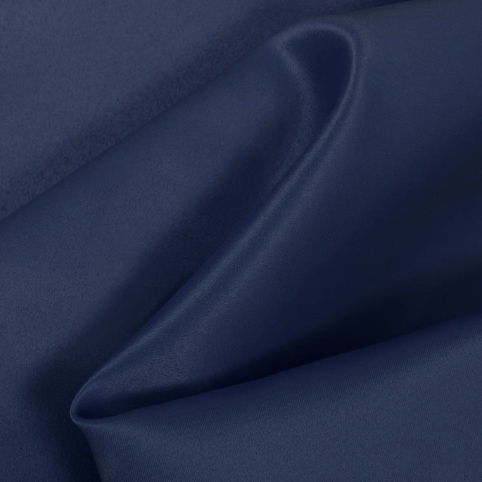 Navy Blue Matte Satin (Peau de Soie) Fabric image 1 of 1
