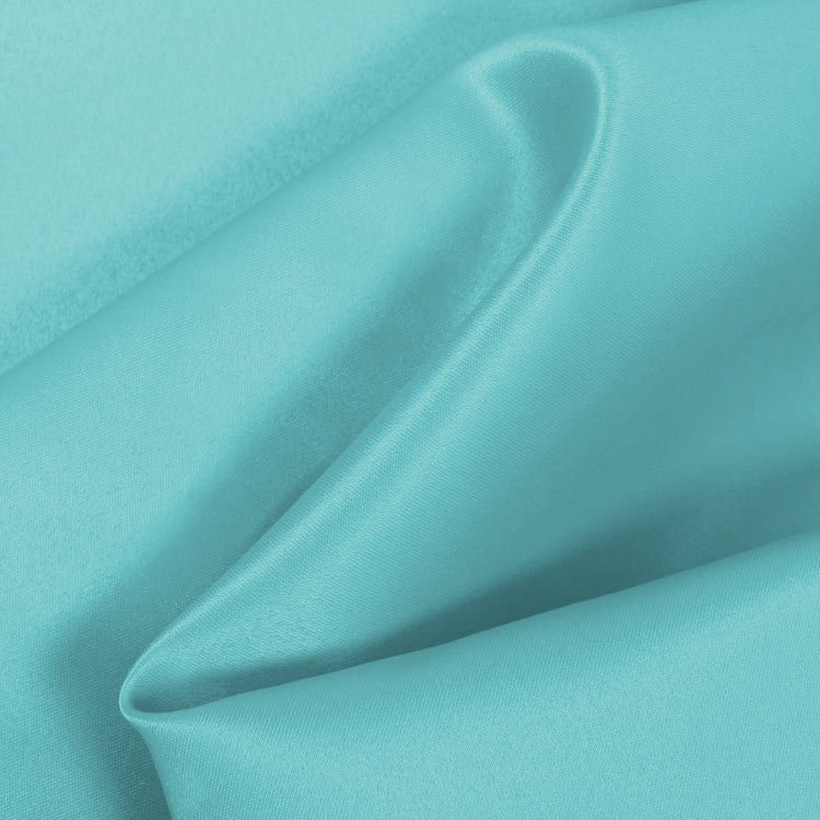 Robin Egg Blue Matte Satin (Peau de Soie) Fabric | OnlineFabricStore