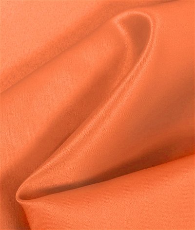 Orange Matte Satin (Peau de Soie) Fabric