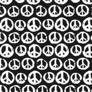 Premier Prints Peaceful Black Canvas Fabric