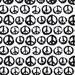 Premier Prints Peaceful White/Black Canvas Fabric