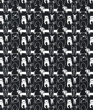 Premier Prints Pedigree Black Fabric