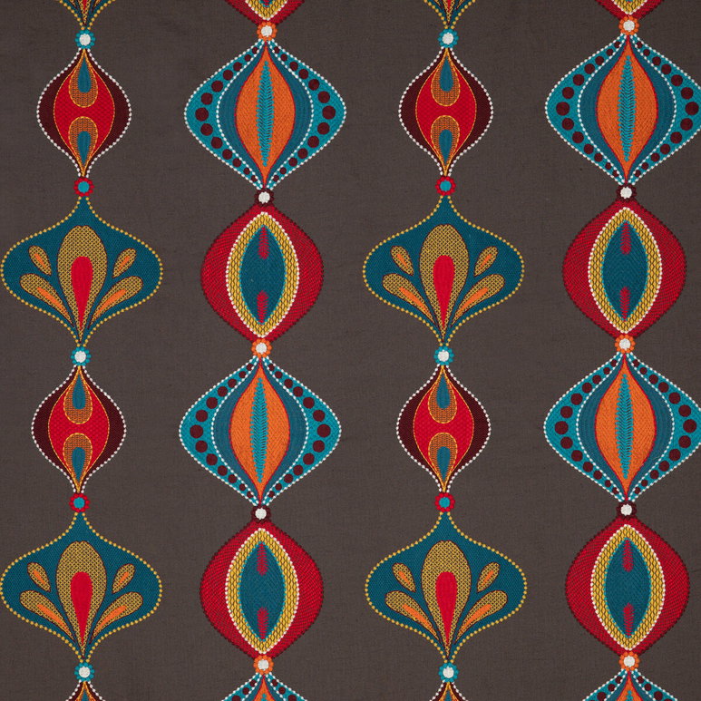 Baker Lifestyle Viva Teal/Spice Fabric