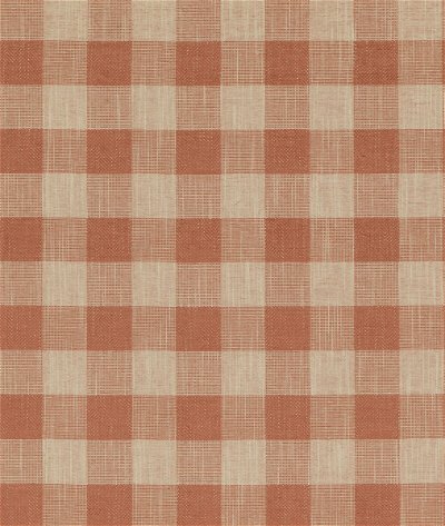 Plaid and Check Orange Fabric by the Yard