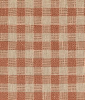 Baker Lifestyle Block Check Spice Fabric