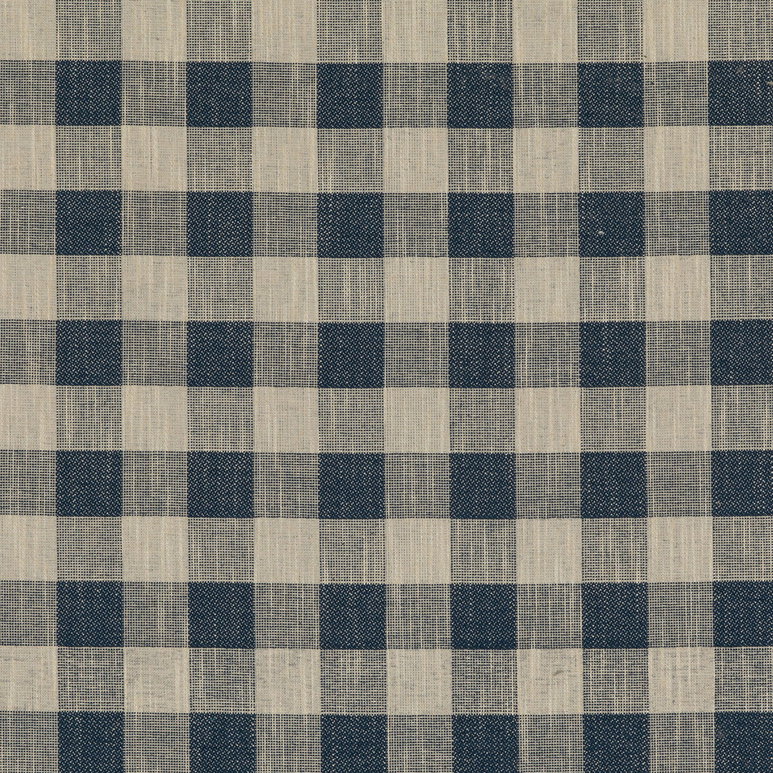 Baker Lifestyle Block Check Indigo Fabric