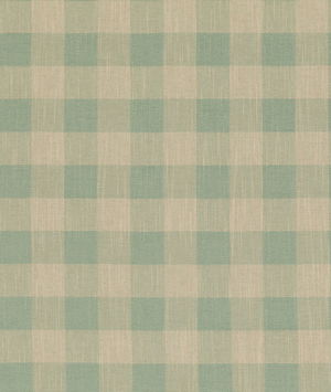 Baker Lifestyle Block Check Soft Aqua Fabric