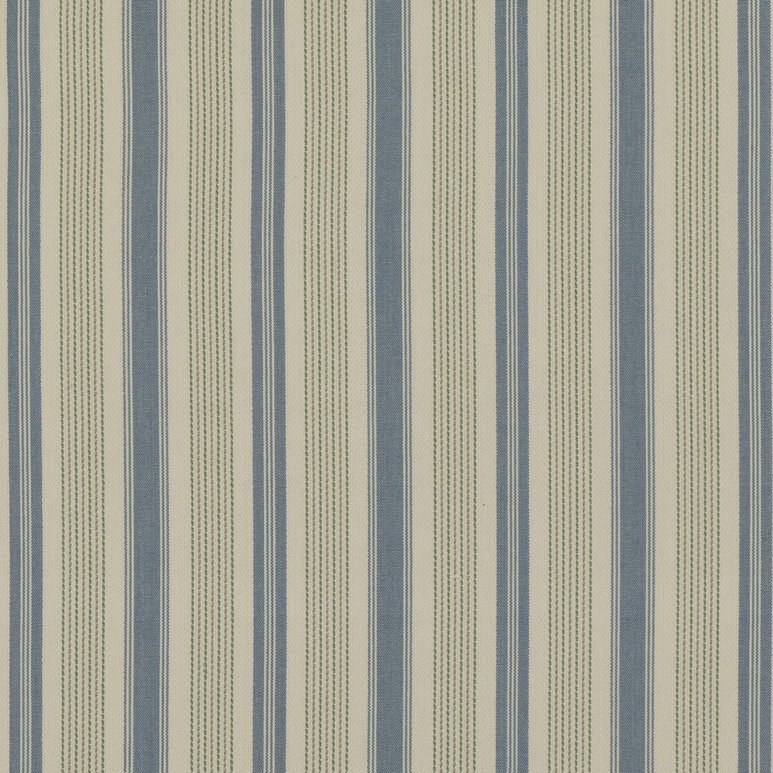 Baker Lifestyle Purbeck Stripe Blue/Green Fabric