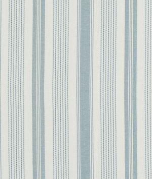 Baker Lifestyle Purbeck Stripe Aqua Fabric